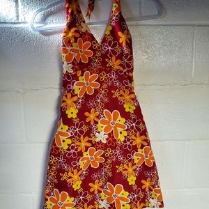 Reversible S halter dress